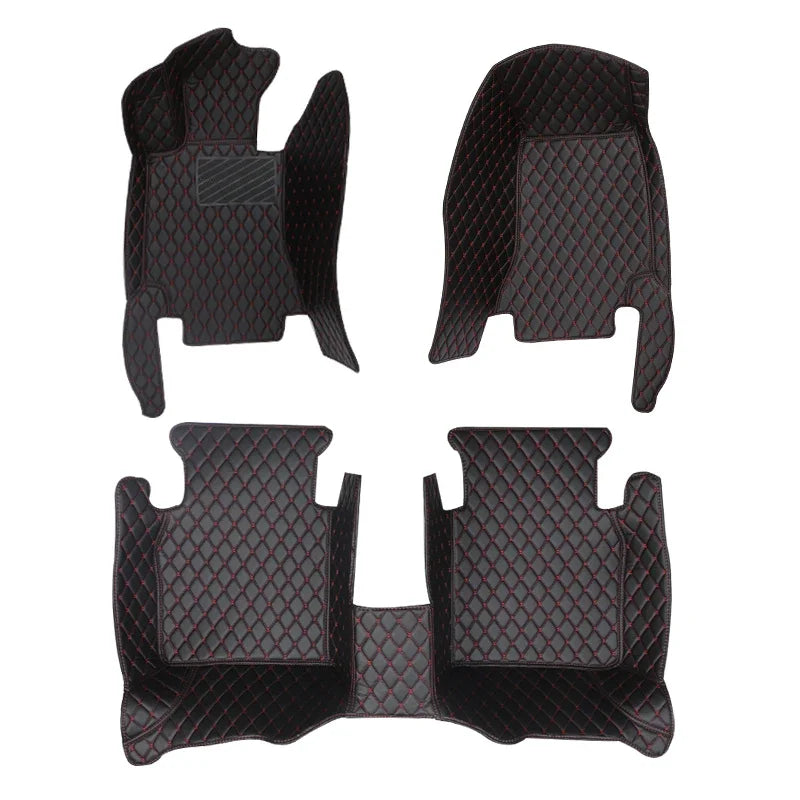 Car Mats For Peugeot 3008 P84 2017~2023 Leather Floor Mat Carpets Protective Pad Rugs Interior Parts Car 2018 2019 automotive tr