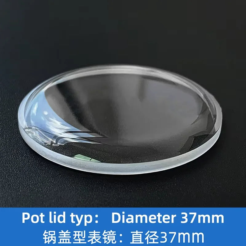 33mm 37mm 40mm Pot Cover Glass For Panerai Glass Sapphire Watch Mirror Mask Glass Convex Accessories Double Dome Glass Lens