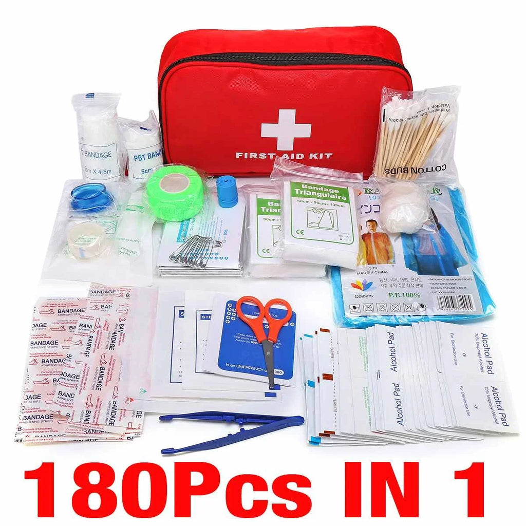 Emergency Medical First Aid Kit Portable 16-300Pcs Survival Set for Outdoor Camping Hiking Travel Handbag