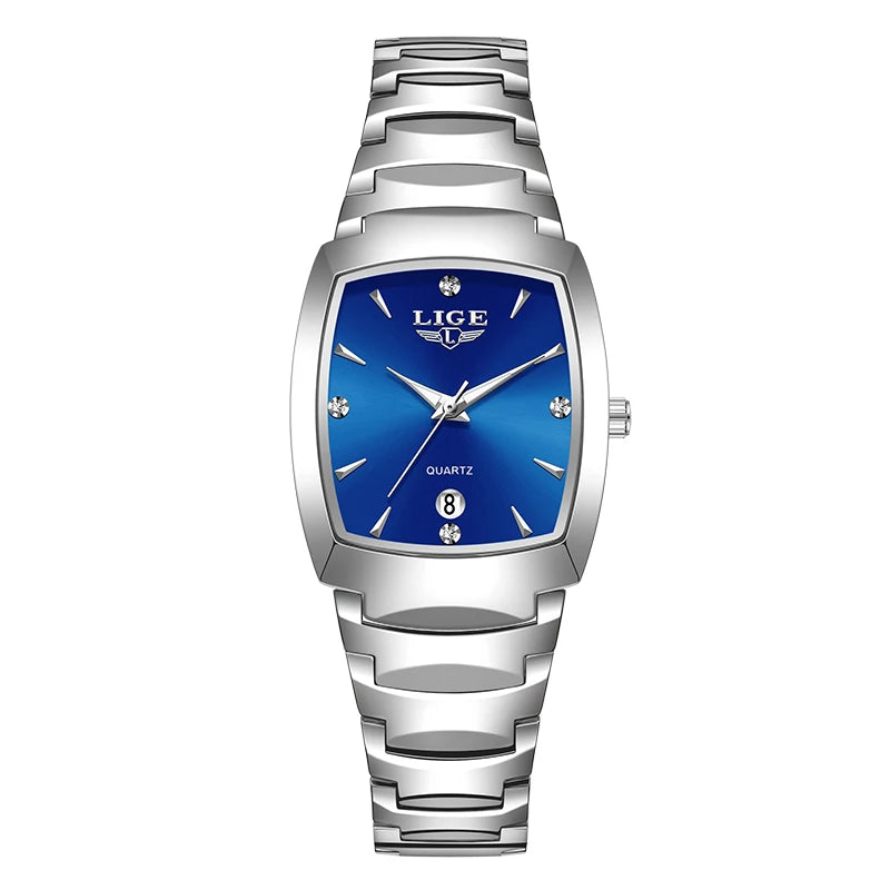 LIGE Watch women Business Luxury Ladies clock female waterproof watches Fashion quartz Simple Watch for Wome montre femme+BOX