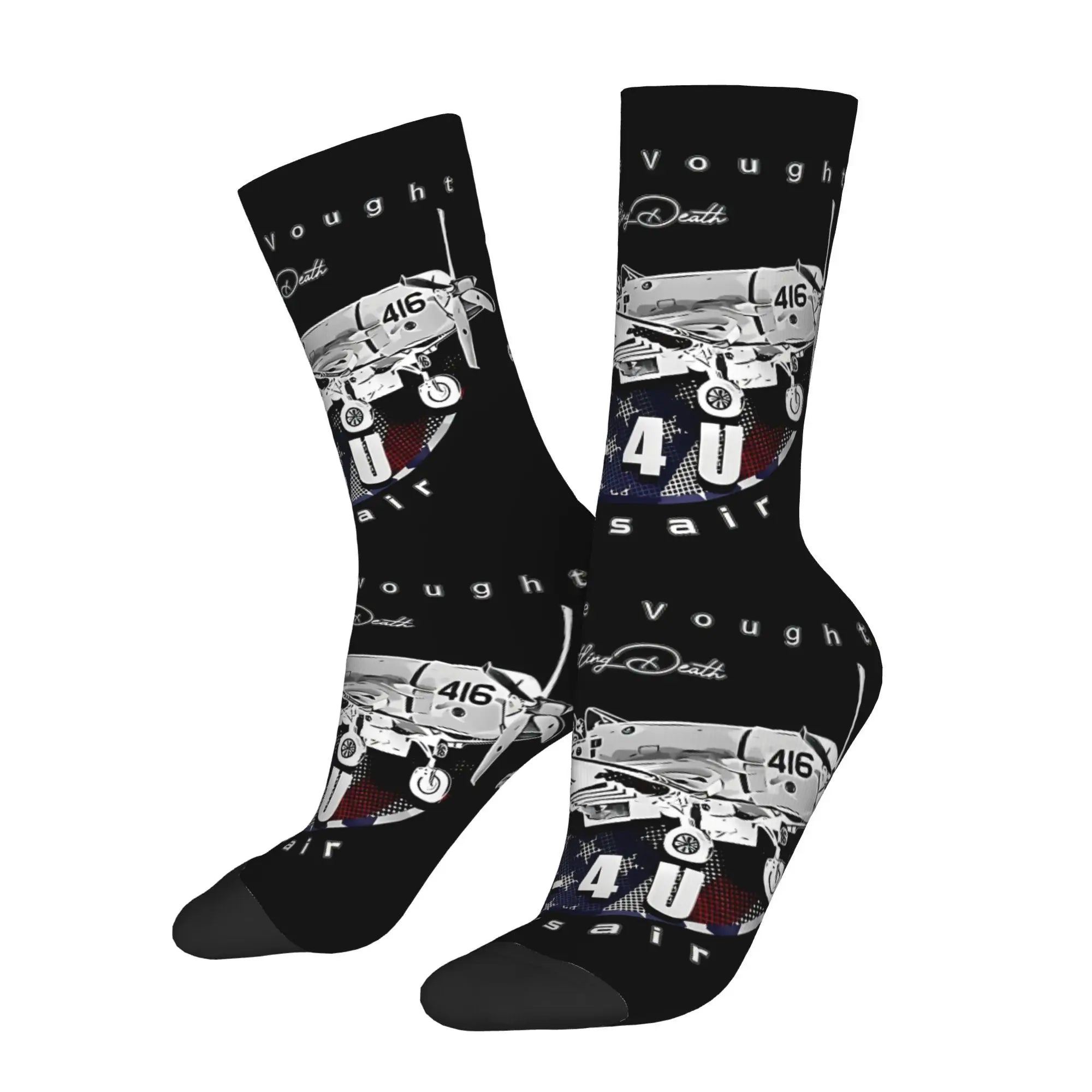 Flying Fortress  Socks  Male Mens Women Winter Stockings Polyester