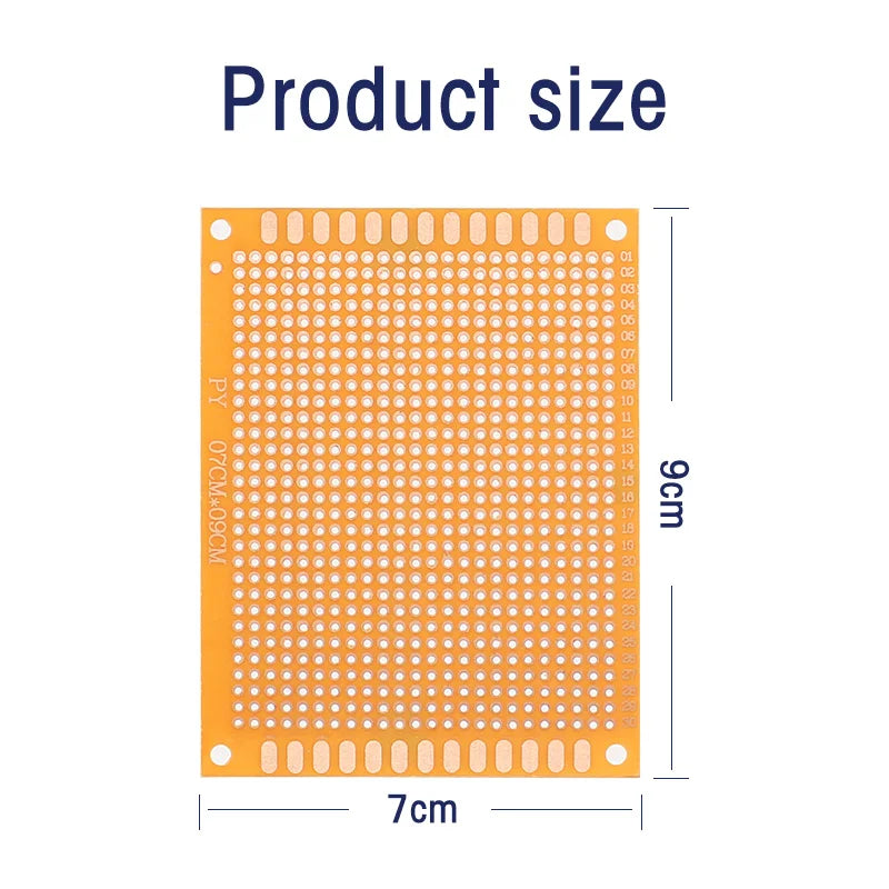 5/10pcs 5x7cm 7x9cm 9x15cm Universal PCB Board Yellow Single-Sided PCB Printed Circuit Board for Arduino