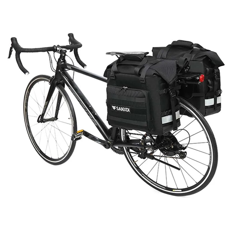 Large Capacity Mountain Bicycle Single Double Side Carrier Bag Easy Installation Waterproof Handbag New Bike Rear Rack Saddlebag