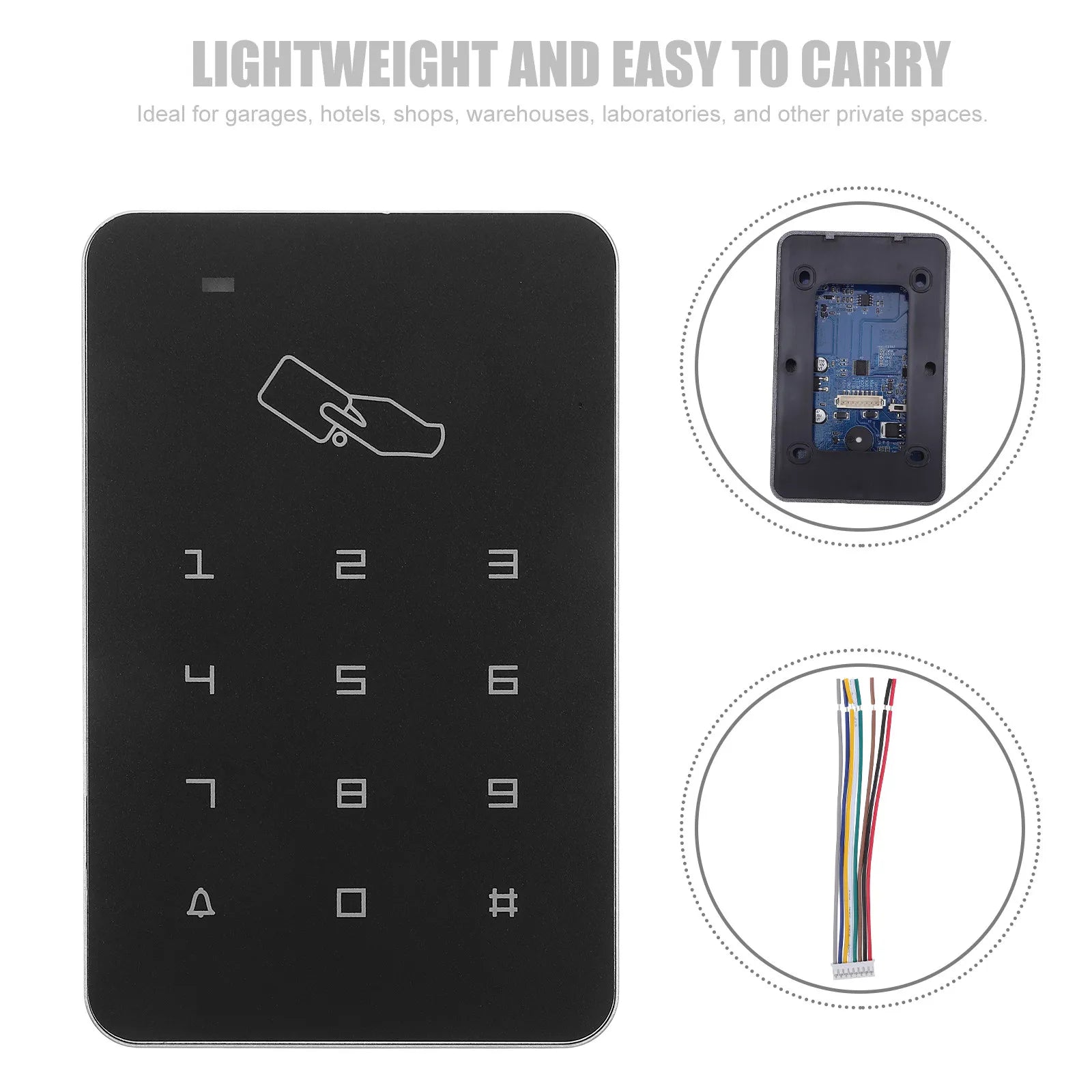 Smart Access Control System Keyless Door Lock With Touch Panel Keypad Card Reader For Gate Garage Entry Outdoor Electronic