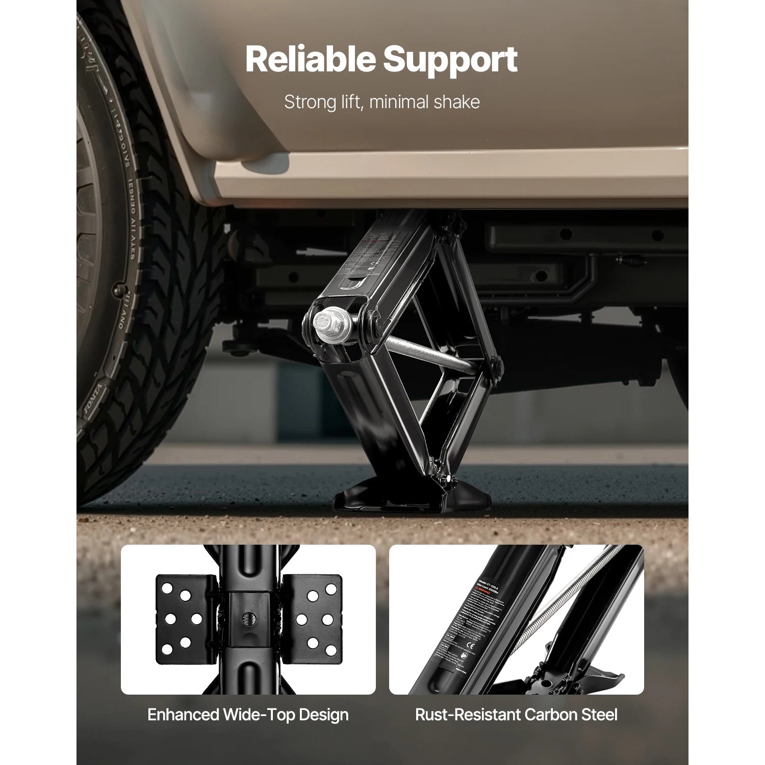 SucceBuy 5000/6500/9000lbs RV Scissor Jacks 2/4 PCS RV Stabilizer Leveling Scissor Jacks Heavy Duty Stabilizer Jack Fit for RVs