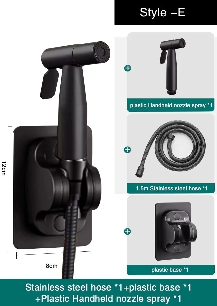 Bathroom Toilet Faucet Extension Hose External Bidet Sprayer Pressurized Water Pipe Flush Extension for Toilet