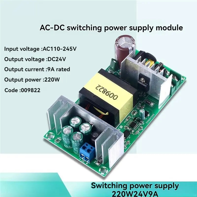 ABKI-AC110-245V To DC 24V 9A 24V 9A Switching Power Supply Module 220W High-Power Isolated Power Supply Bare Board