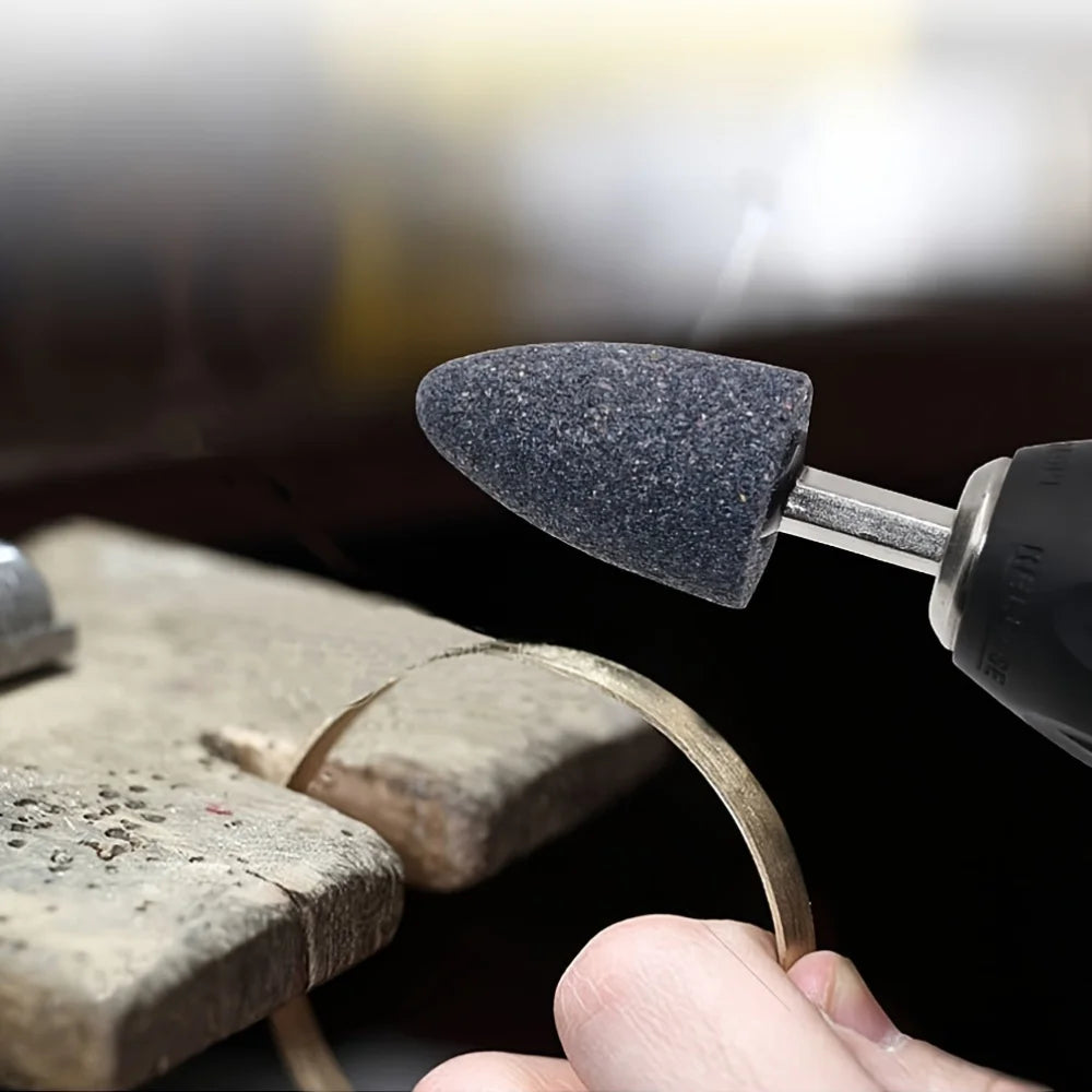 4Pcs Grinding Wheel Heads with Hexagonal Shank - Metal Polishing Stones Set for Polishing, Repairing, Sharpening