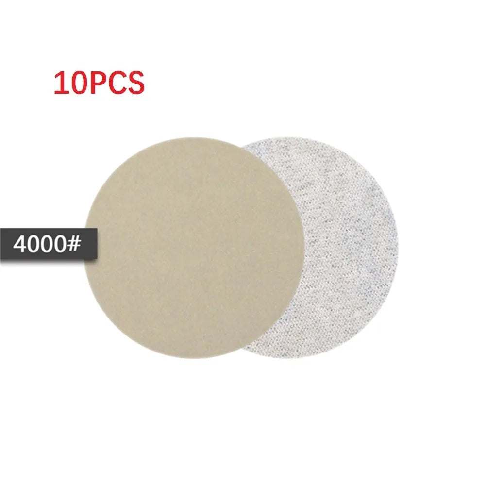 10Pcs 3inch Silicon Carbide Sanding Discs 75mm Wet And Dry Sanding Sandpaper 240-10000 Grit Automotive Grinding Polishing Tools