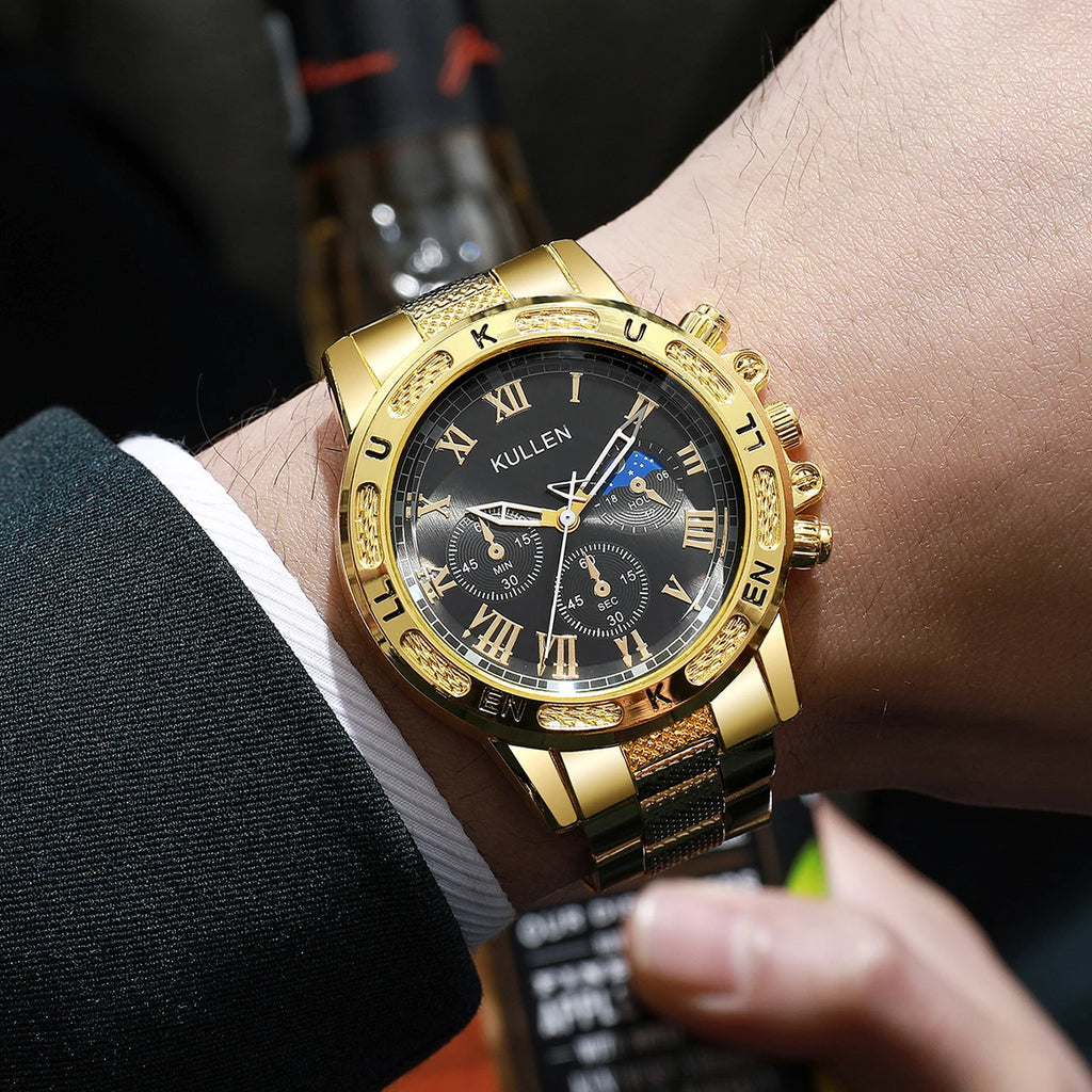 1PC Surprise Mystery Watch Blind Box-Luxury Large Dial Mens Quartz Watch Fashion Men Business Wristwatches Reloj Hombre