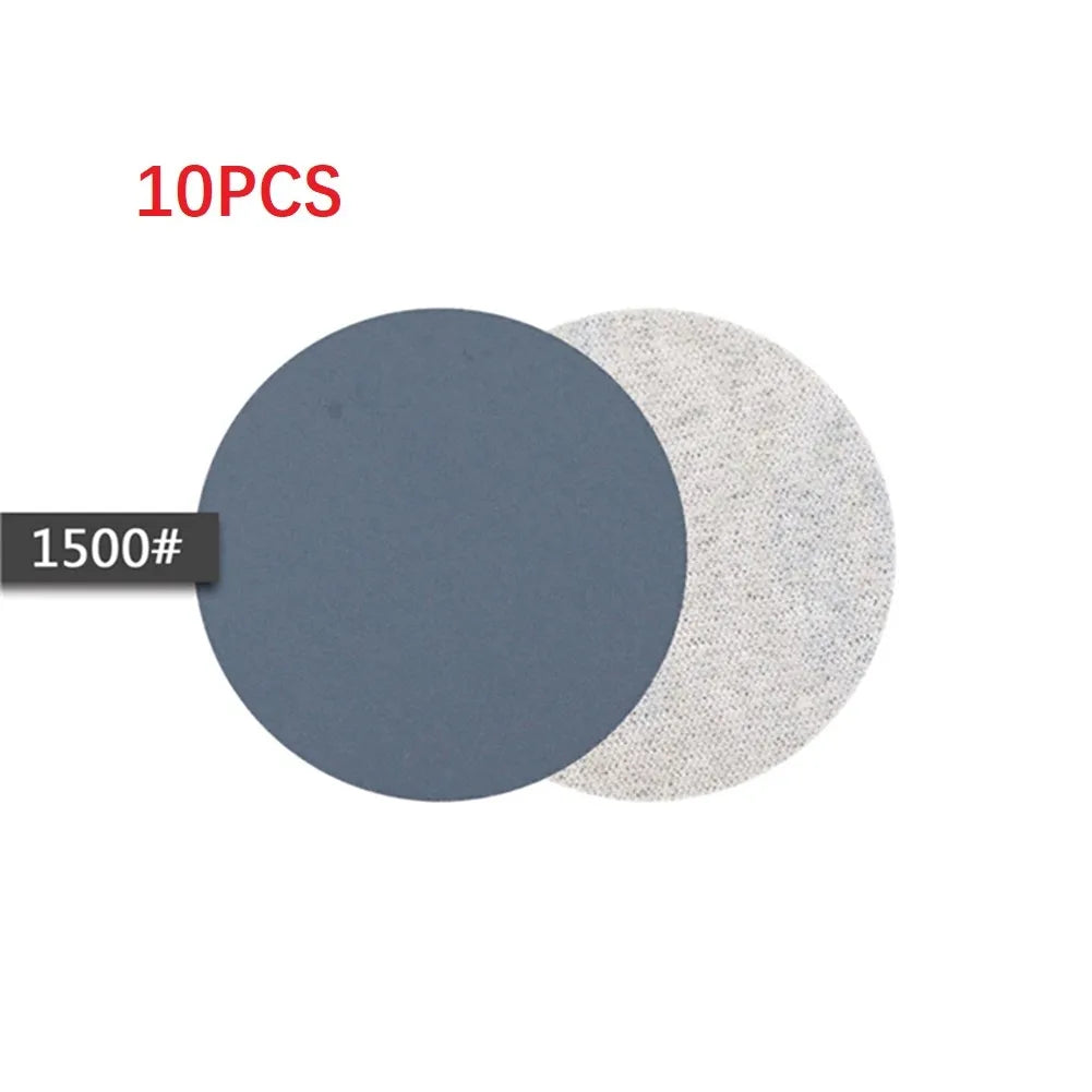 10Pcs 3inch Silicon Carbide Sanding Discs 75mm Wet And Dry Sanding Sandpaper 240-10000 Grit Automotive Grinding Polishing Tools