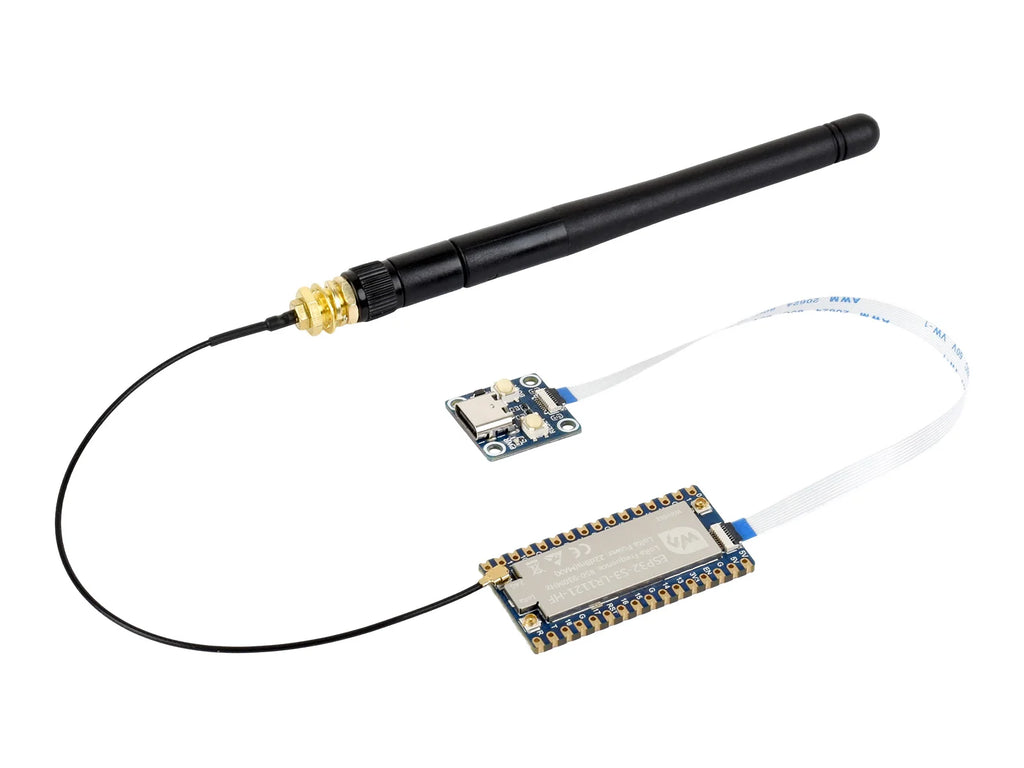 Waveshare ESP32-S3 LoRa Development Board, Integrates LR1121 Third-Generation RF Chip, Supports Sub-GHz/2.4GHz LoRa Wireless