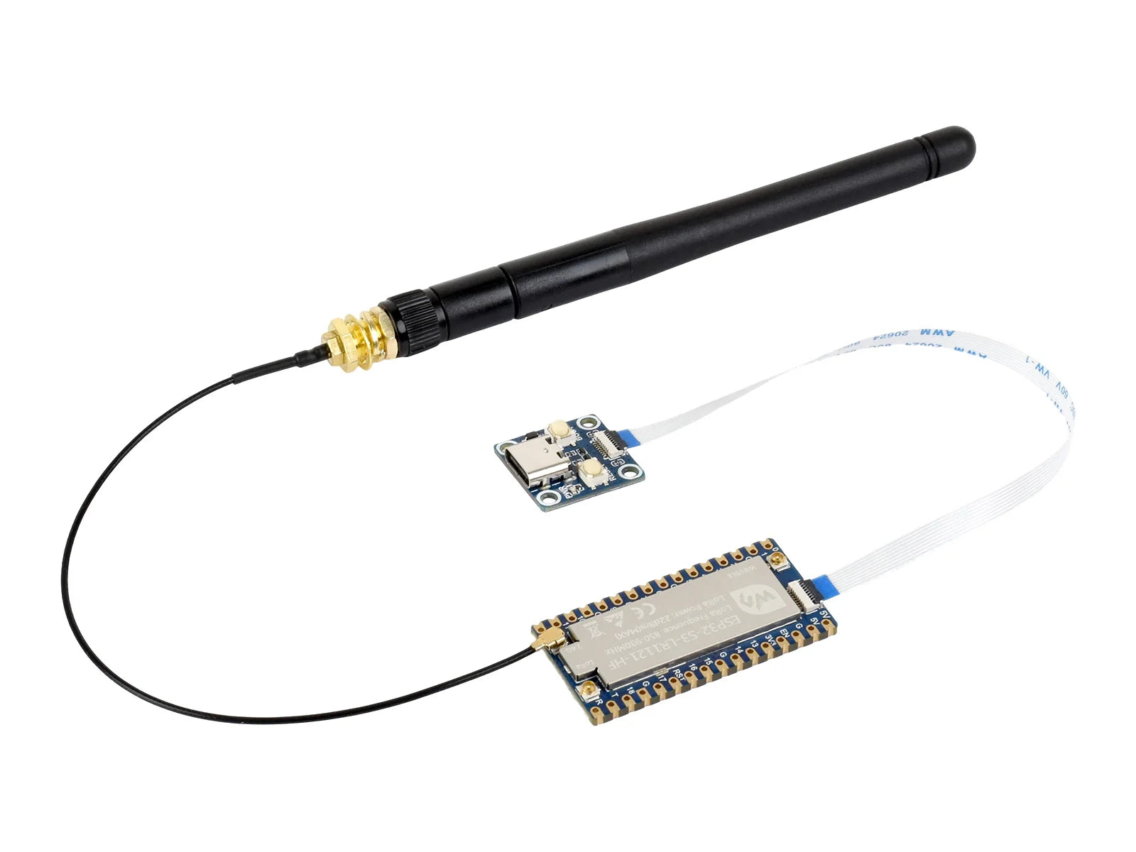 Waveshare ESP32-S3 LoRa Development Board, Integrates LR1121 Third-Generation RF Chip, Supports Sub-GHz/2.4GHz LoRa Wireless