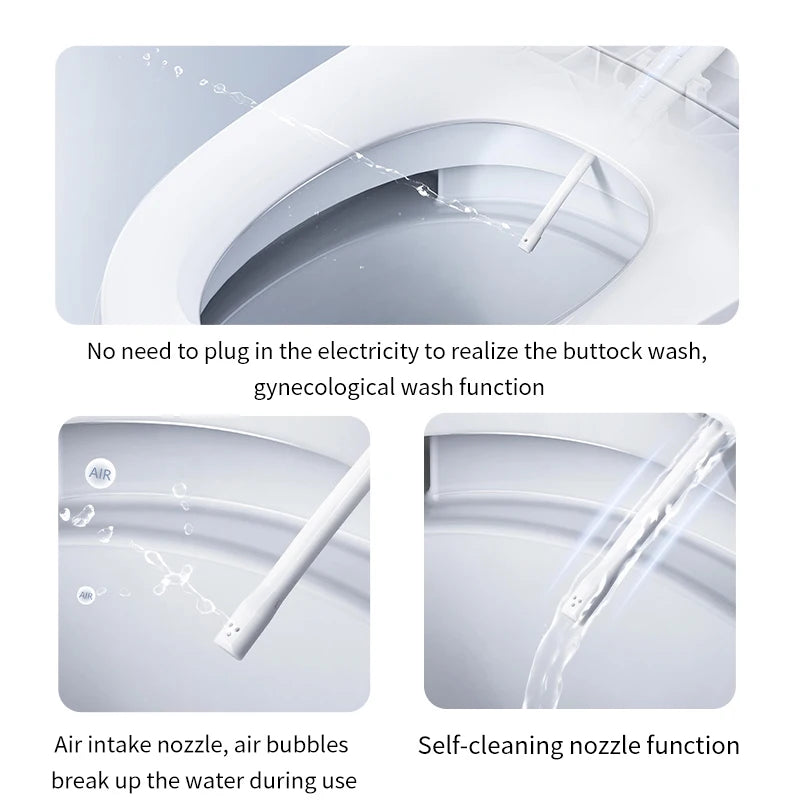 Home Hotel Sanitary Ware Electric Closestool Floor-Standing Ceramic One Piece Commode Self-Cleaning Nozzle Bathroom Toilet