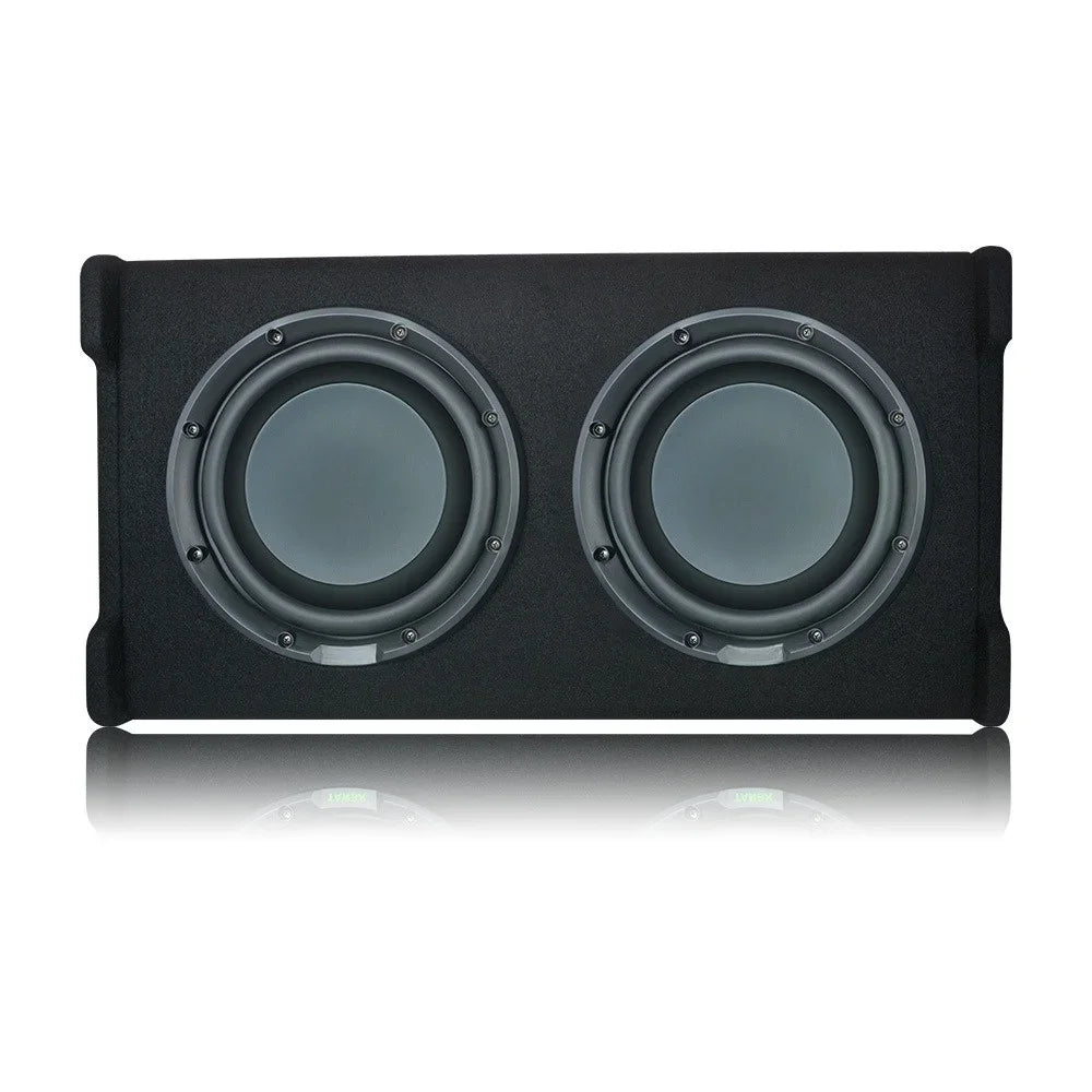 10 Inch 300W Car Under-Seat Active Subwoofer Power Amplifier Bass Box Car Ultra Slim Subwoofer Car Stereo Audio Speaker 20-250Hz