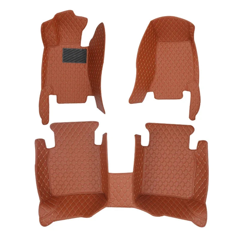 Car Mats For Peugeot 3008 P84 2017~2023 Leather Floor Mat Carpets Protective Pad Rugs Interior Parts Car 2018 2019 automotive tr