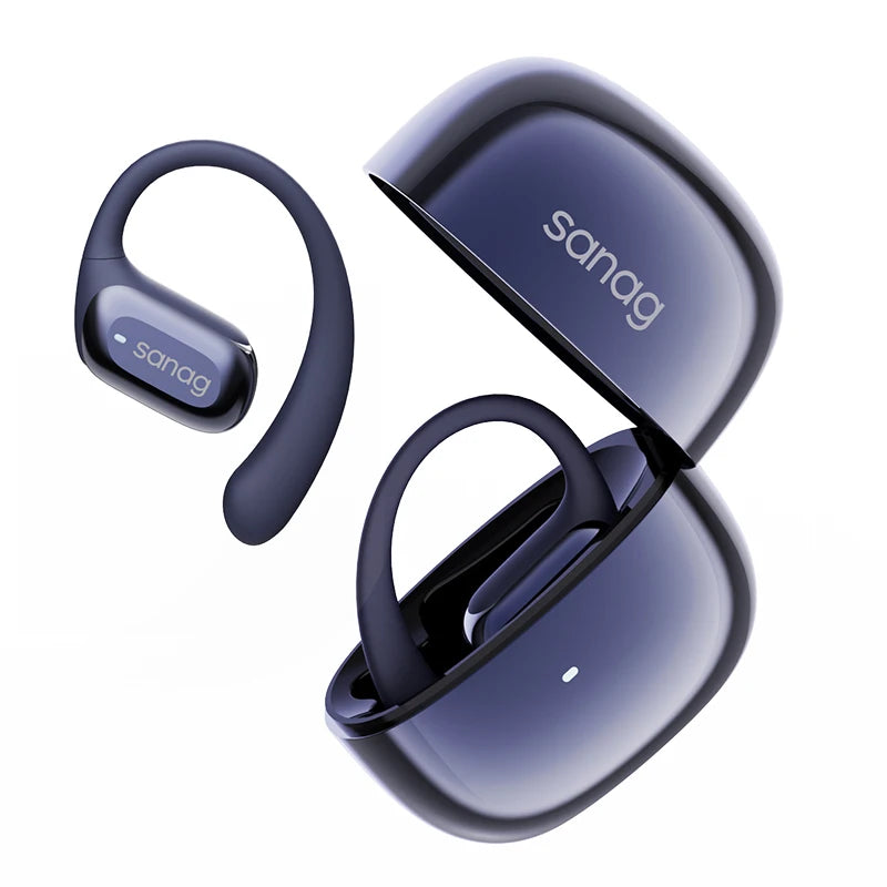 Sanag G30S Open Ear Wireless Earphone  Air Conduction  Ear Hook 48 Hours Playtime Bluetooth 5.4 OWS AI Earphone