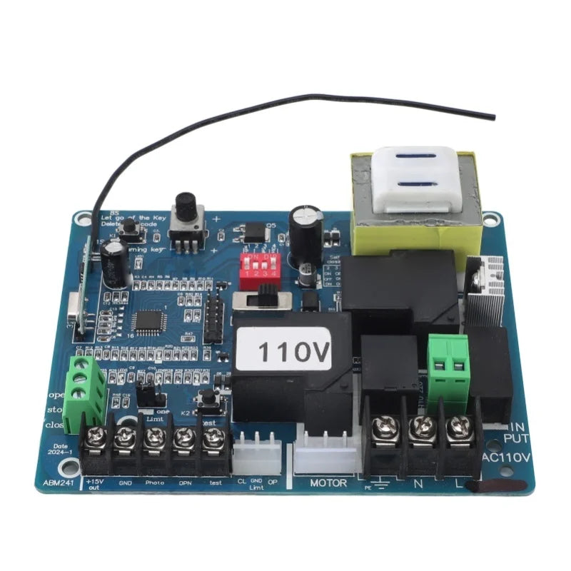Remote control sliding door opener motherboard, universal electric gate controller board