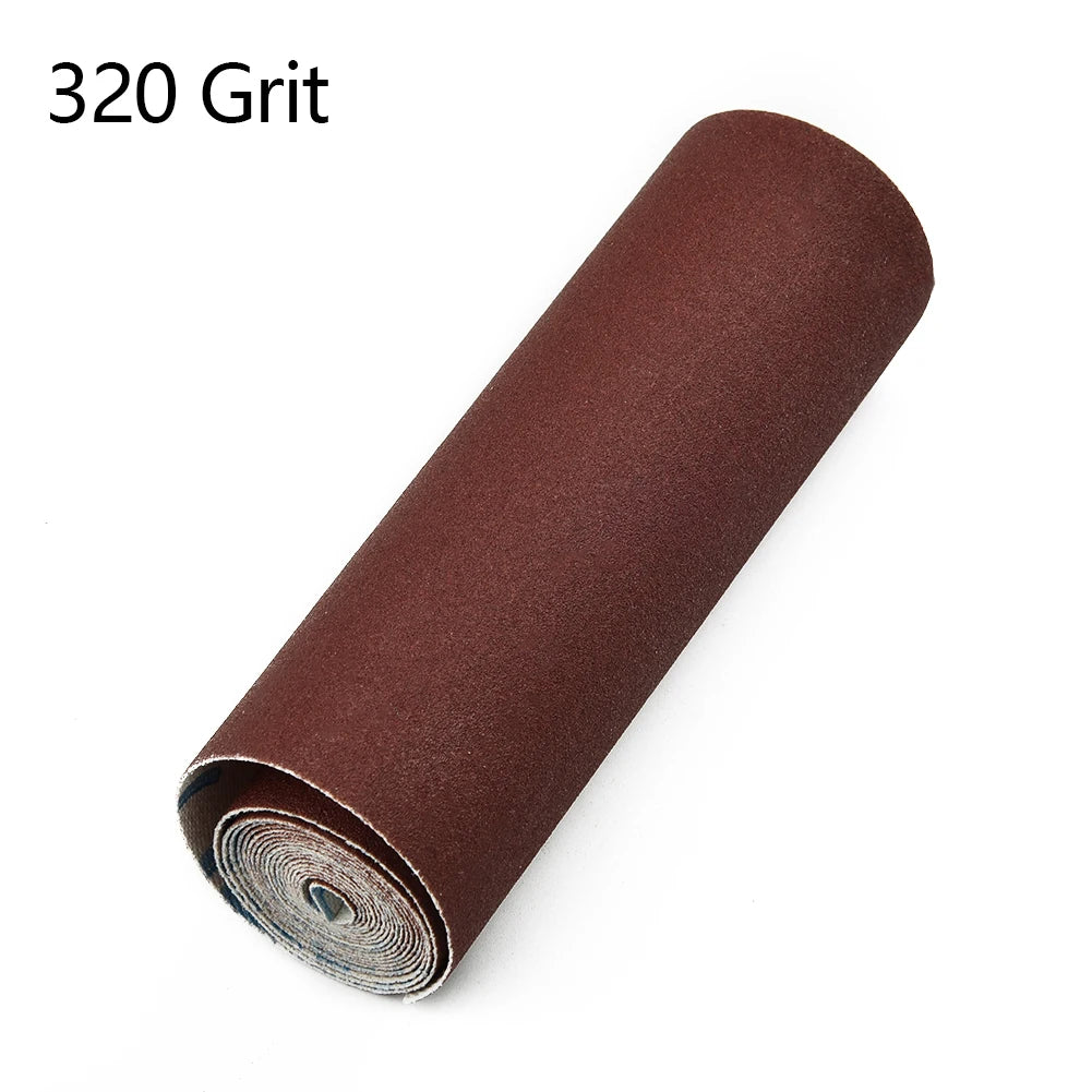 1 Roll 1M Sandpaper Emery Cloth 100mm Width 80/120/180/240/320/600 Grit Polishing Sandpaper for Woodcarving Root Carving