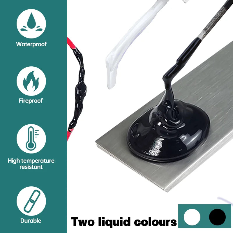 Waterproof Liquid Electrical Tape Insulating Repair Paste Fix Line Glue For Wires And Cables Home Use Quick Drying Sealant