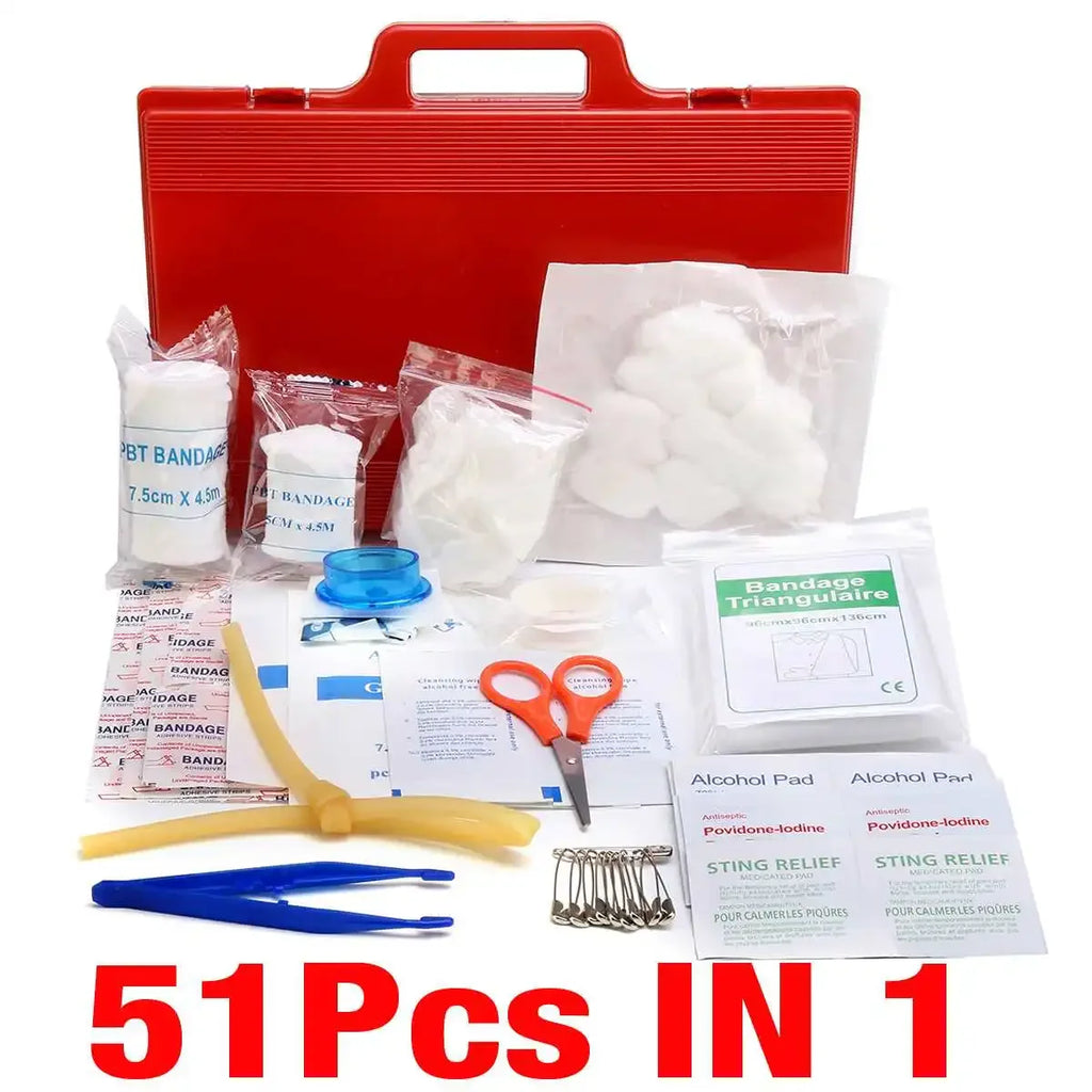 Emergency Medical First Aid Kit Portable 16-300Pcs Survival Set for Outdoor Camping Hiking Travel Handbag