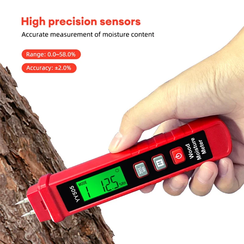 APPLIA-Cross-Border Digital Display Handheld Wood Moisture Detector For Pine Wood Cement Mortar Gypsum