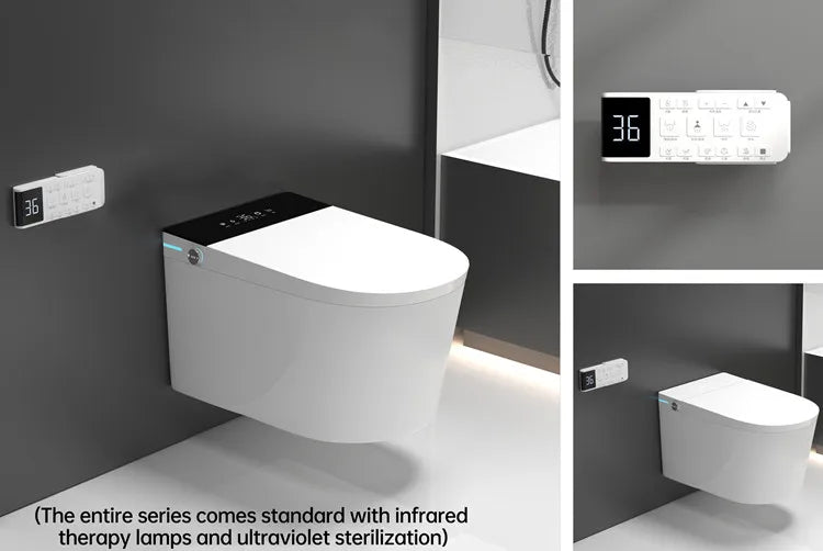 Chaozhou New Design Auto Washing Automatic Water Spray Smart Toilet for Bathroom