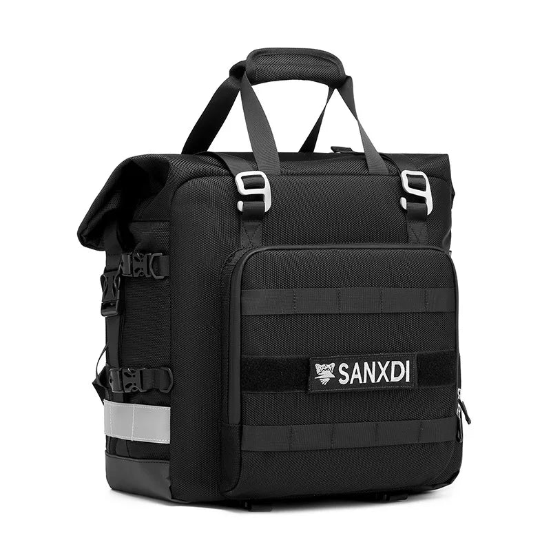 Large Capacity Mountain Bicycle Single Double Side Carrier Bag Easy Installation Waterproof Handbag New Bike Rear Rack Saddlebag