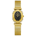 LIGE 2026 Luxury Women Watches Fashion Gold Black Rectangle Woman Quartz Watches Stainless Steel Band Wristwatches Reloj Mujer