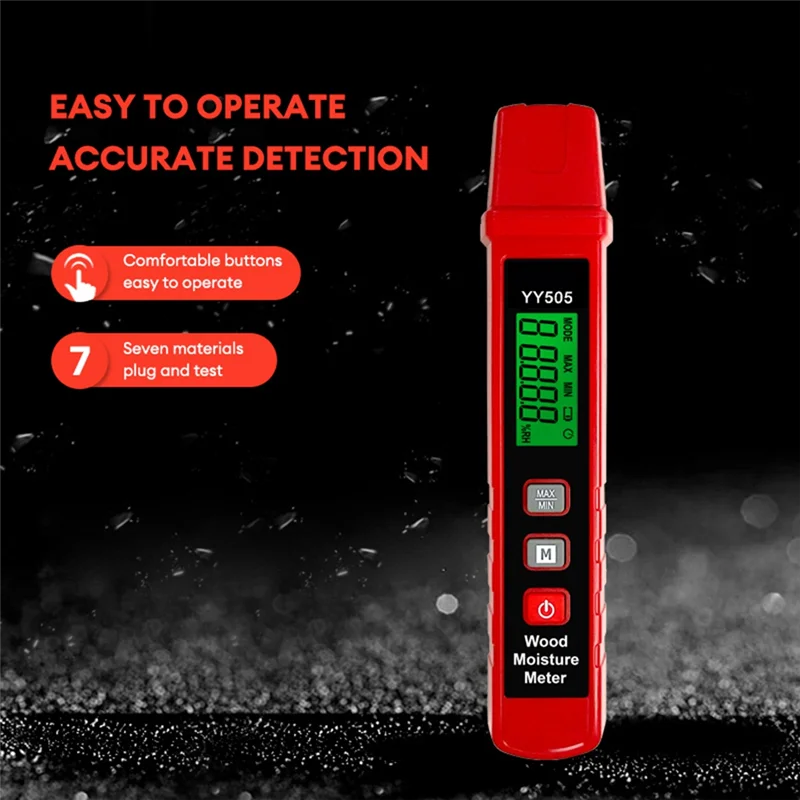 APPLIA-Cross-Border Digital Display Handheld Wood Moisture Detector For Pine Wood Cement Mortar Gypsum