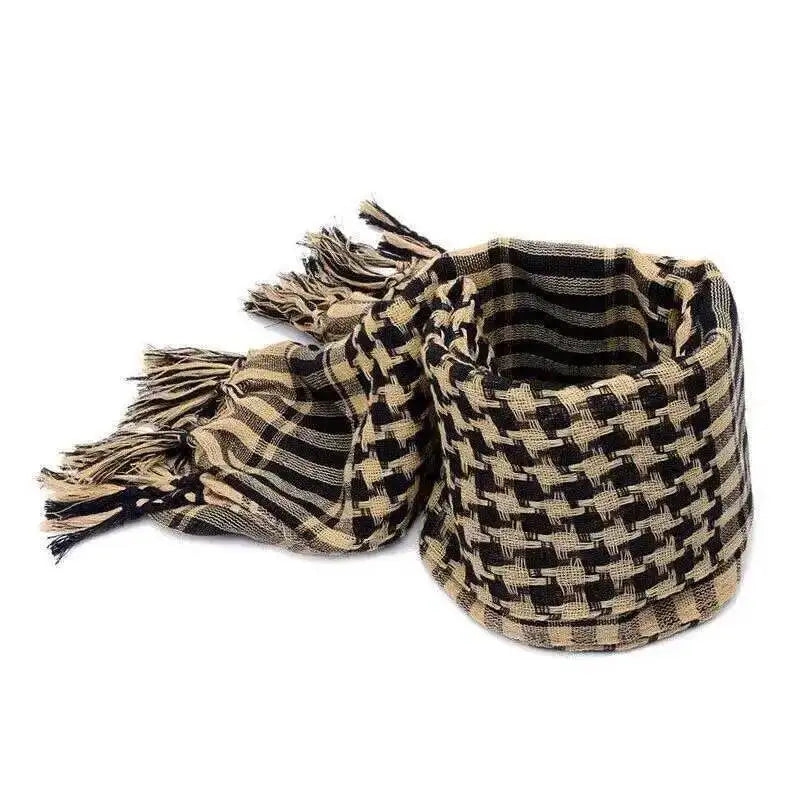 Arafat Arabic Scarf Shawl Handsome Keffiyeh Kafiya Lightweight Military Shemagh Palestine Man Stripe Scarf With Tassels Soft Warm