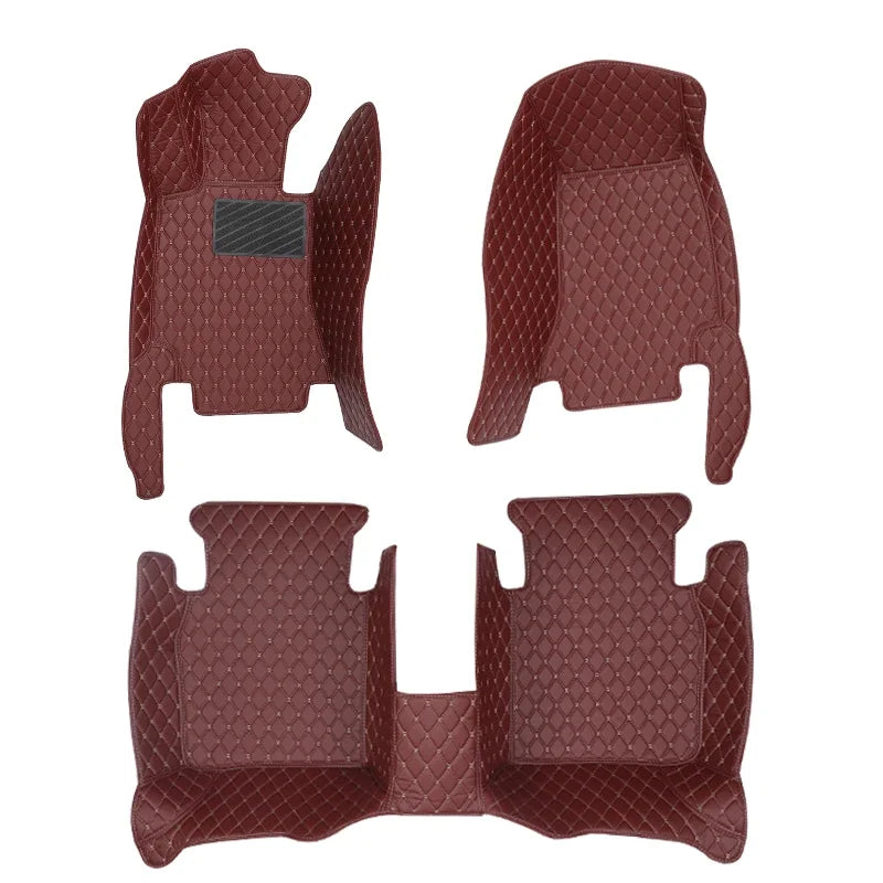 Car Mats For Peugeot 3008 P84 2017~2023 Leather Floor Mat Carpets Protective Pad Rugs Interior Parts Car 2018 2019 automotive tr