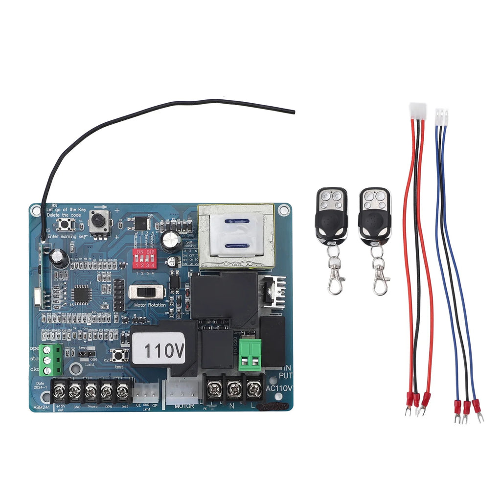 Remote control sliding door opener motherboard, universal electric gate controller board