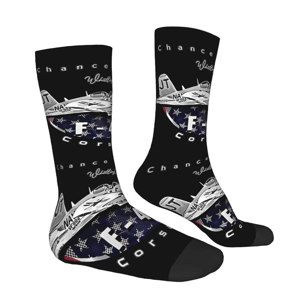 Flying Fortress  Socks  Male Mens Women Winter Stockings Polyester
