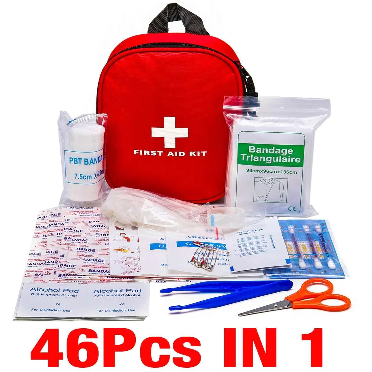Emergency Medical First Aid Kit Portable 16-300Pcs Survival Set for Outdoor Camping Hiking Travel Handbag