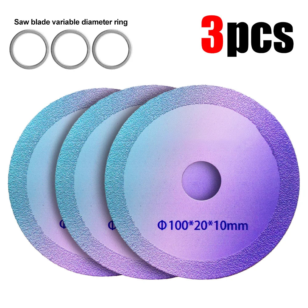 1-10pcs Ultra-Thin 100mm Diamond Saw Blade, for Tile Glass Marble Polishing, Fits Angle Grinder