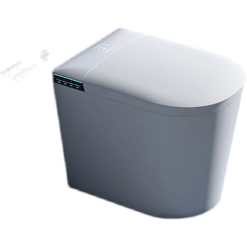 Small Size Intelligent Smart Toilet Floor Mounted Sanitary Ware Save Space Automatic Ceramic P-Trap Remote Control Water S-Trap
