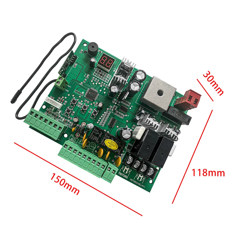 AC 24V PCB Control Board For Electric Gate Swing Gate Auto Gate Door Opener 433.92mhz Rolling Code Remote Control