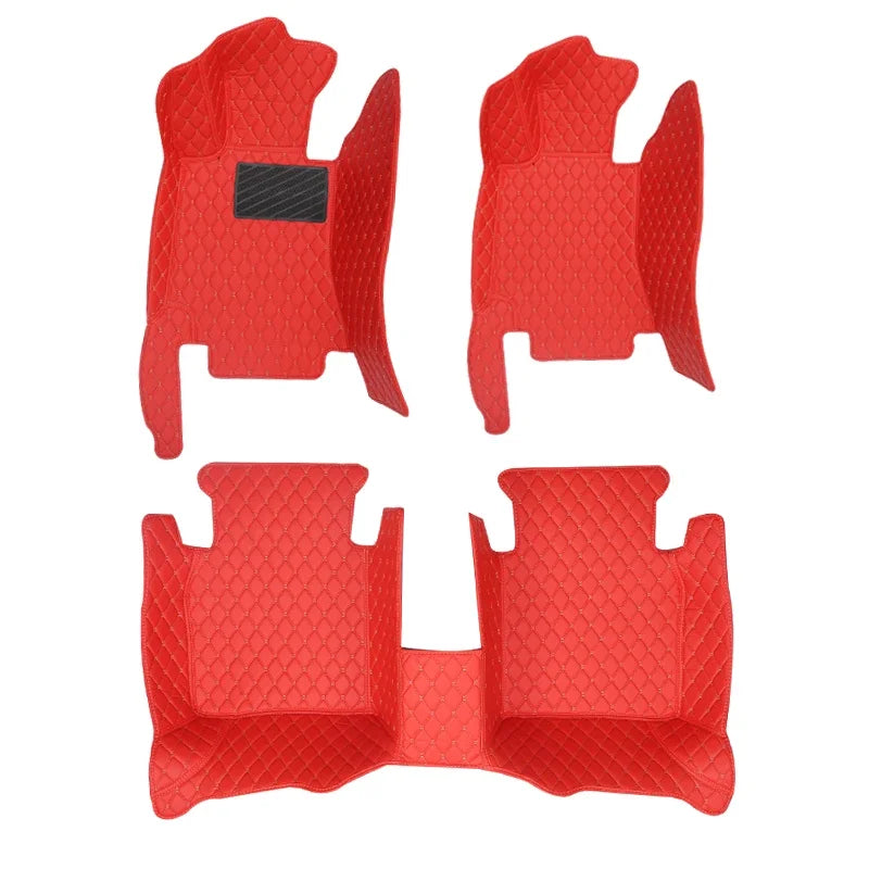 Car Mats For Peugeot 3008 P84 2017~2023 Leather Floor Mat Carpets Protective Pad Rugs Interior Parts Car 2018 2019 automotive tr