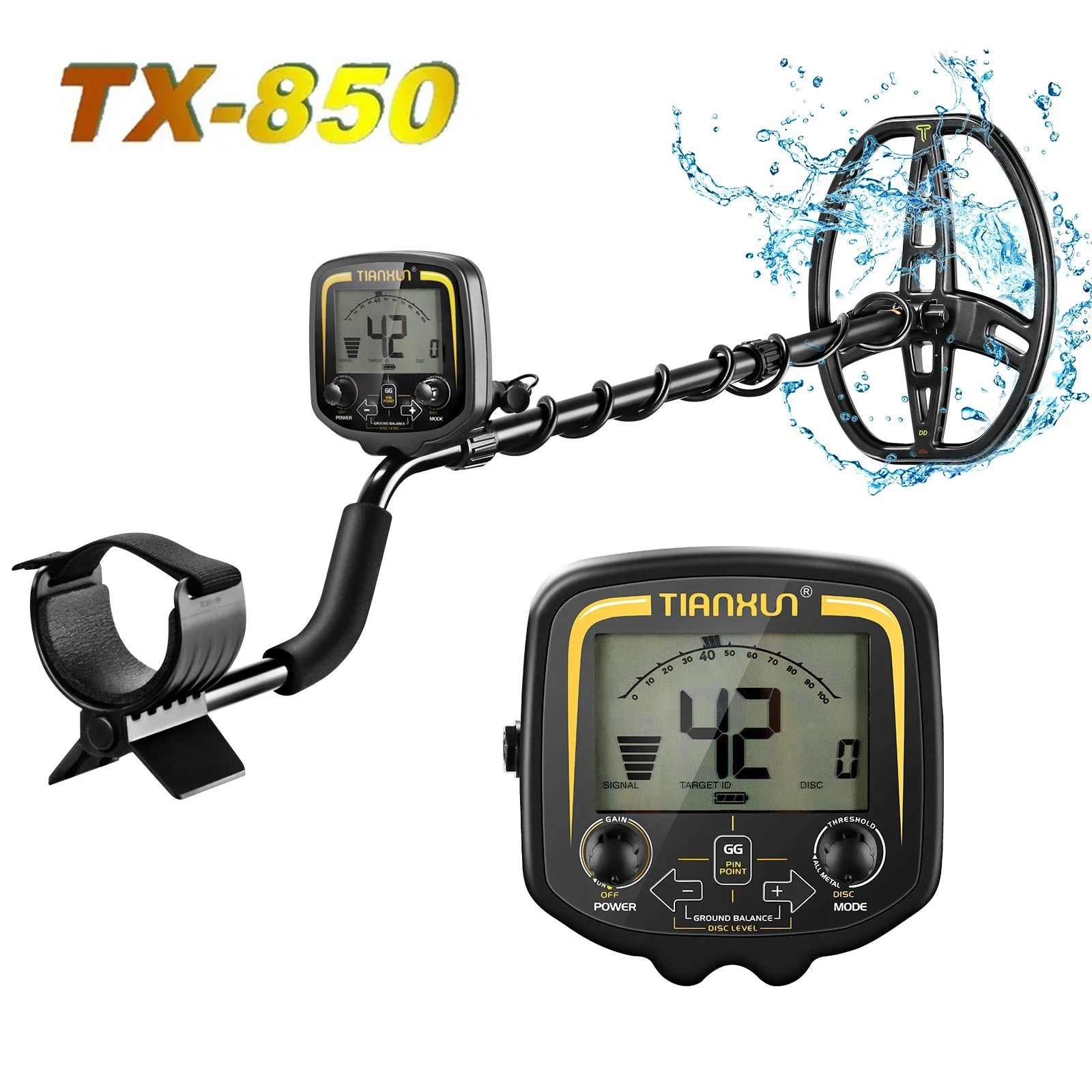 Professional Tianxun TX-850 Metal Detector Underground Depth water proof Scanner Gold Detector Treasure Hunter