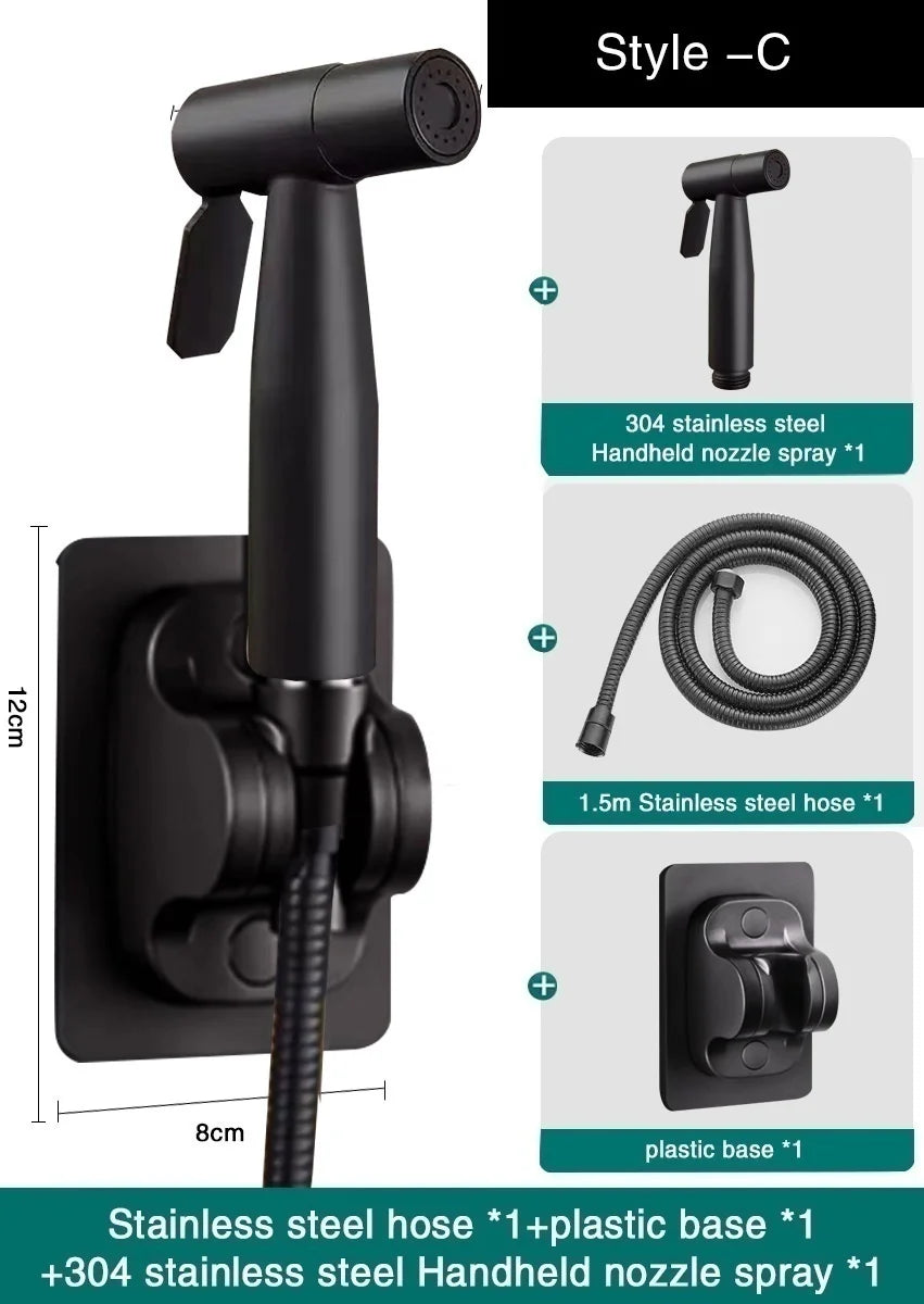 Bathroom Toilet Faucet Extension Hose External Bidet Sprayer Pressurized Water Pipe Flush Extension for Toilet