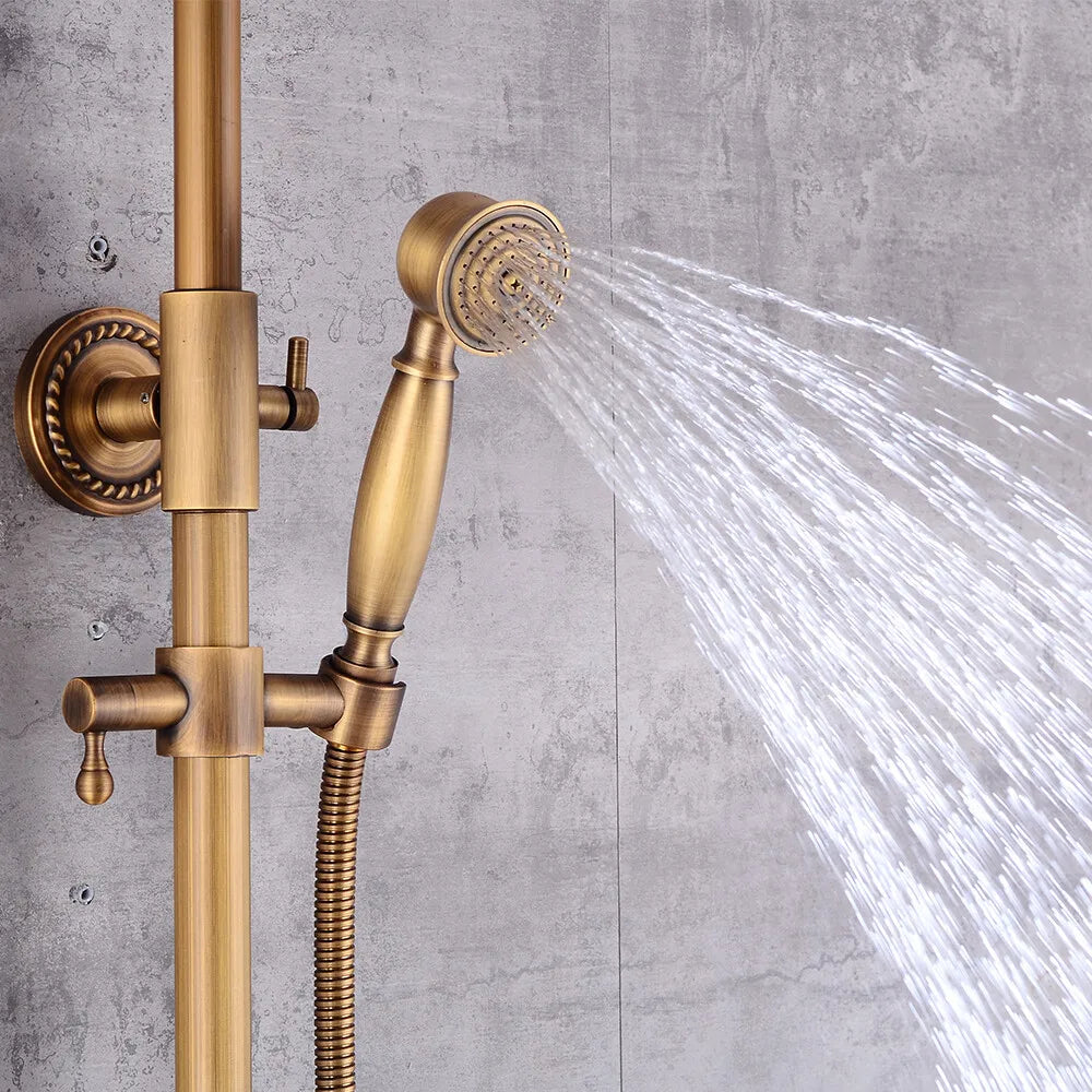 Praktisches Duschset Mit Höhenverstellbarem Hand-Spray-Halter (85-110cm), 1,5m/4,92ft Langem Schlauch (Maximale Flexibilität)
