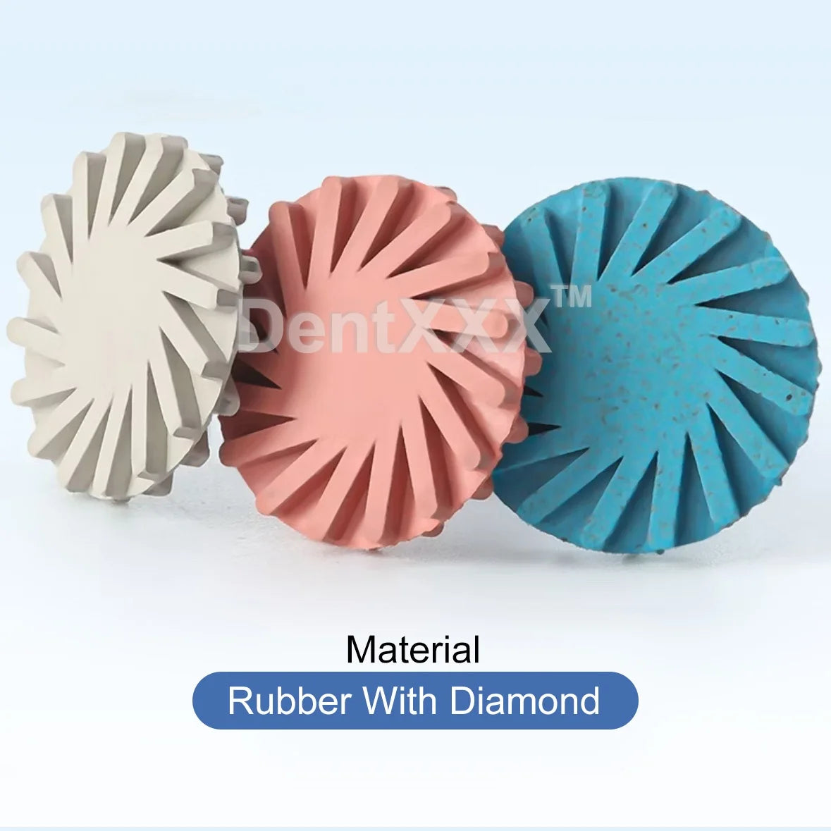12pcs/box RA Handle Polishing Combo Set, 9 silicone rubber grinding heads＆ 3 cyclone wheels, coarse/fine/mirror polishing