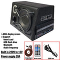 Car Audio Subwoofer 10 Inch Active 4ohm Bluetooth 5.0 Powerful 200W Sound Box MP3/USB/SD For Cars Sound System