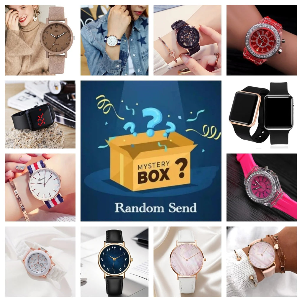1PC Unboxing Watch Blind Box, Mysterious Wristwatch Gift Box, Random Surprise Watch Mystery Box for Christmas, Halloween