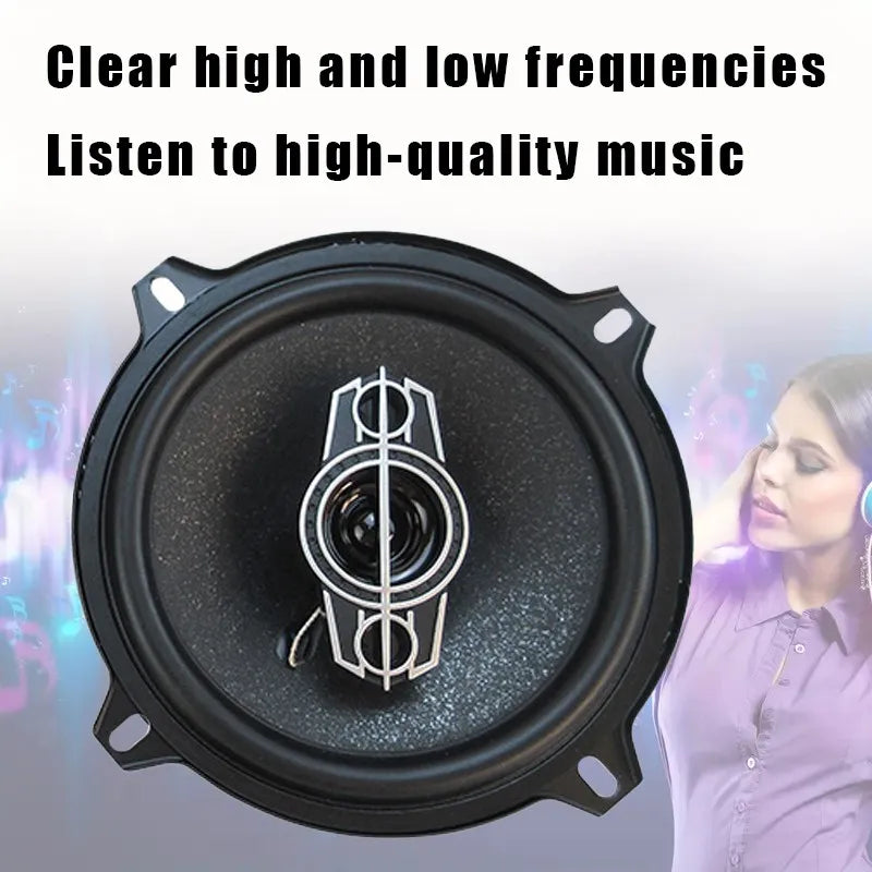 1Pair 4/5/6 Inch 4-Way 220W/300W/350W Universal Car HiFi Coaxial Speaker Auto Music Stereo Car Door Full Range Speakers Woofer