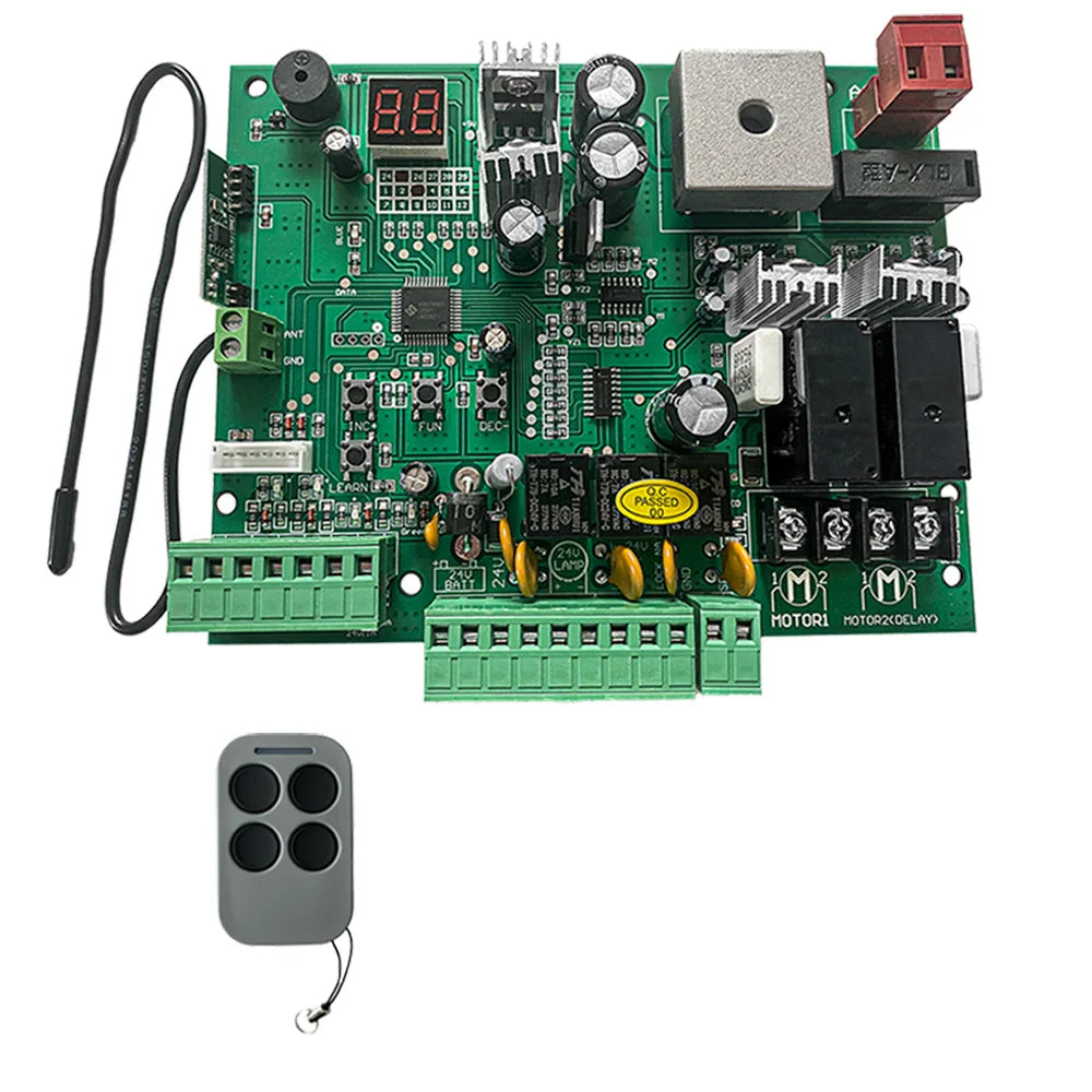 AC 24V PCB Control Board For Electric Gate Swing Gate Auto Gate Door Opener 433.92mhz Rolling Code Remote Control