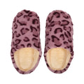 Women Men Leopard Print House Slippers Winter Warm Soft Fur Indoor Bedroom Non-Slip Floor Shoes for Couples Home Slides