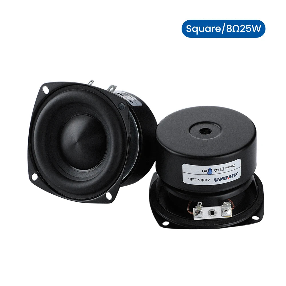 AIYIMA 2Pcs 3 Inch woofer Speakers Driver 4 8 Ohm 25W Audio Bass Loudspeaker DIY Home Theater Sound Amplifier Speaker Unit