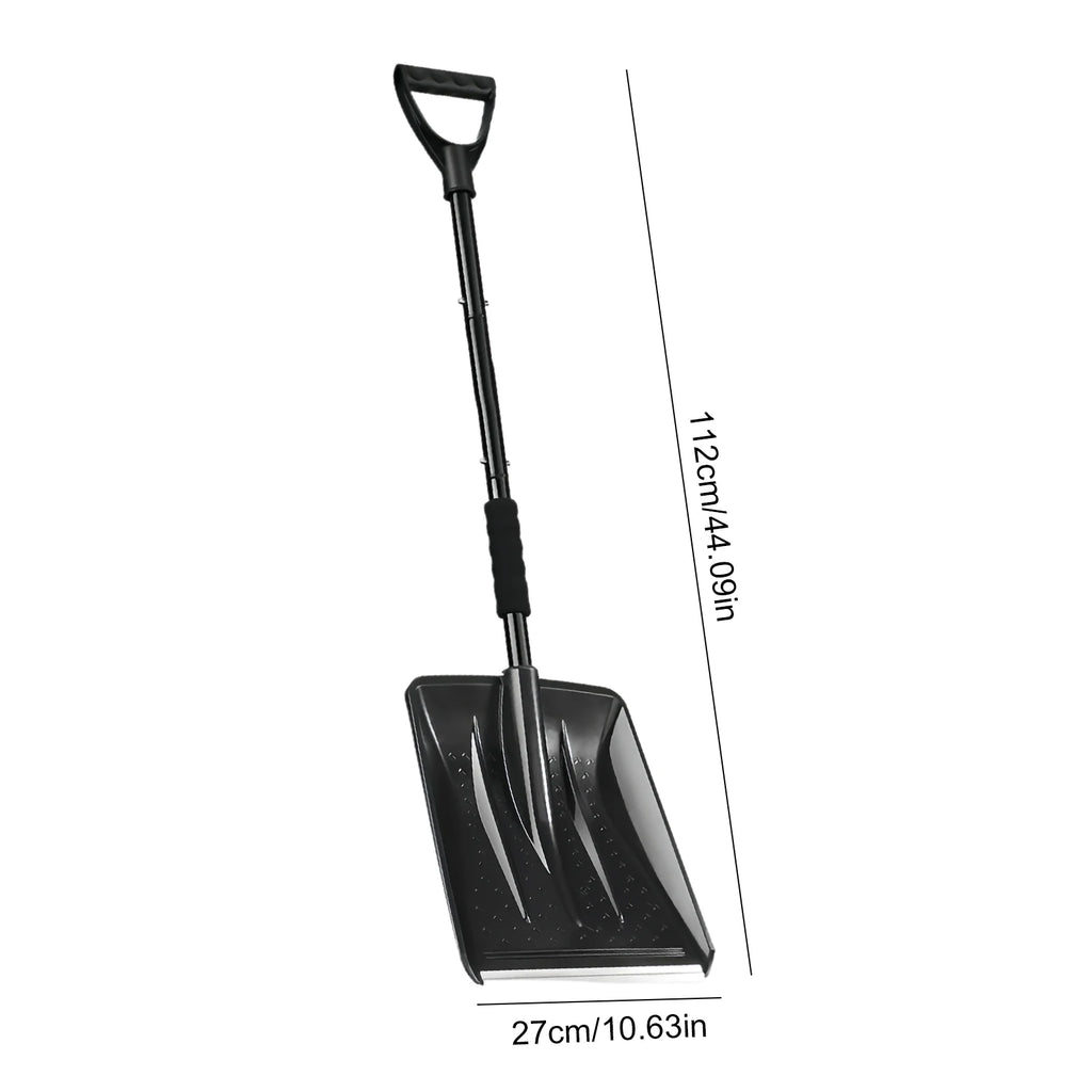 Portable Survival Shovel Large Capacity Telescopic Ice Shovel Detachable Rotating Snow Removal Shovel for Home Garden Camping